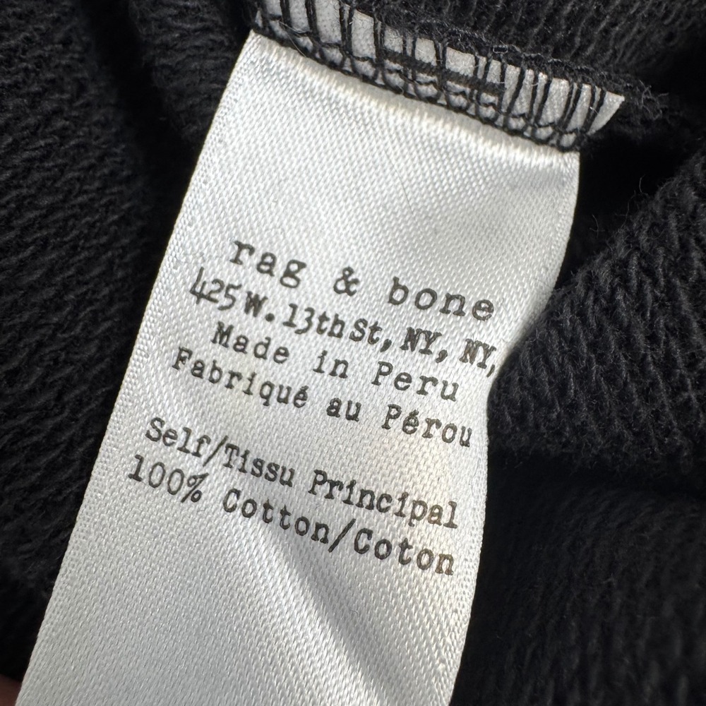 rag & bone Sweatshirt Men‎ M Black Liberty Graphic NWT - Picture 13 of 16